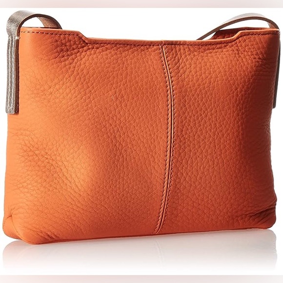 Ecco Handbags - Ecco Vibrant Orange Leather Shoulder Bag